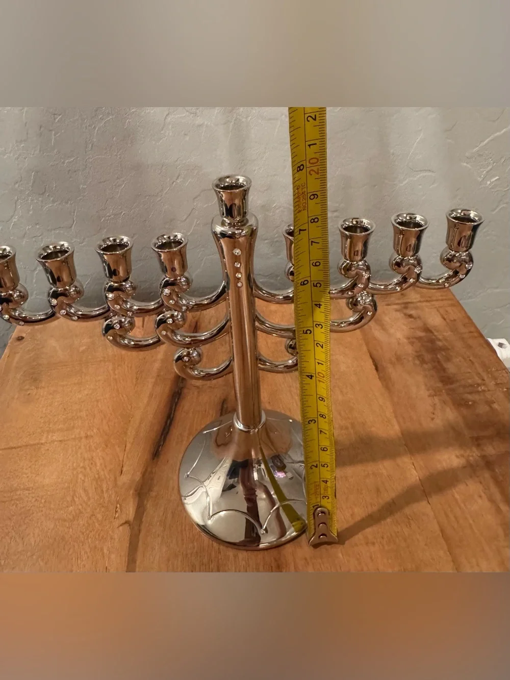 Hanukkah Menorah - with Swarovski crystals.